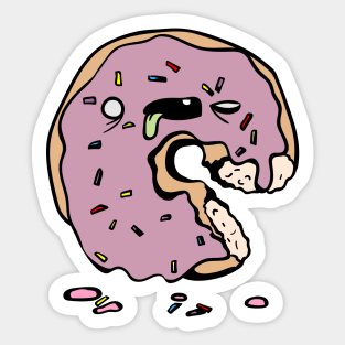 Zombie Donut Sticker